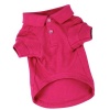 Zack & Zoey Cotton Polo Dog Shirt, Small, 12-Inch, Raspberry Sorbet