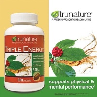 Trunature Triple Energy Ginseng and Eleutherococcus 300 Softgels