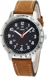 Timex Men's T2N636 Weekender Sport Brown Nubuck Leather Strap Watch