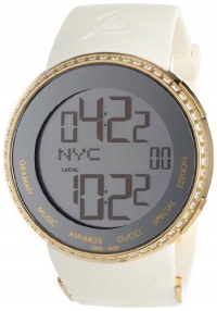 Gucci Men's YA114218 I-Gucci Diamond Digital GRAMMY Special Edition White Watch