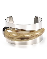 Add exotic edge to your accessory collection with MICHAEL Michael Kors' horn cuff. Whether you're downtown or on safari, the earth-toned bracelet loves bright separates and a wild itinerary.