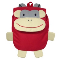 green sprouts Safari Friends Backpack, Red Monkey