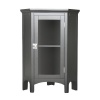 Elegant Home Fashions 7640 Madison Avenue Corner Floor Cabinet Dark Espresso