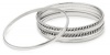 Nine West Chain Reaction Silver-Tone Set of Five Bangle Bracelet