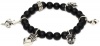 Queen Baby Charms Black Onyx Bead with Five Silver Bracelet