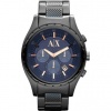 Armani Exchange Gents Black Steel Chronograph Bracelet Watch