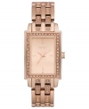 Warm up with the rose-gold hues and shimmering crystals on this DKNY watch.