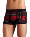 Papi Men's Scotties Plaid Brazilian Brief, Geisha Red, Small