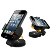 GreatShield Windshield Dashboard Universal Smart Holster Car Mount for Cell Phones and GPS Devices - Works with iPhone 5 iPhone 4/4S Samsung Galaxy S3 S III Galaxy Note Epic 4G Touch HTC One X V S Droid Incredible EVO 4G LTE Rezound Motorola Photon Q 4G L