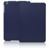 INVELLOP Navy Blue Leatherette Case Cover for iPad mini (Built-in magnet for sleep/wake feature)