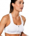 Champion Sport Zip Bra Womens Large-White