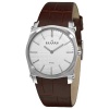 Skagen Men's 859LSLC Steel Silver Dial Brown Leather Strap Watch