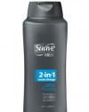 Suave Professionals mens, shampoo & conditioner, 2 in 1 ocean charge, 28oz