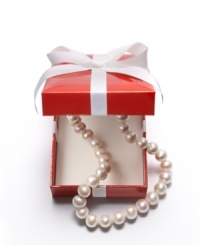 Upgrade your look with this eye-catching necklace by Belle de Mer. Features a 14k gold clasp and large, A+ cultured freshwater pearls (11-13 mm). Approximate length: 18 inches. Wrapped & ready to give in a red gift box; while supplies last.