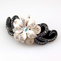 Camellia Entente - Cubitas Picabia Collection (Hand-set Swarovski Crystals, Barrette)