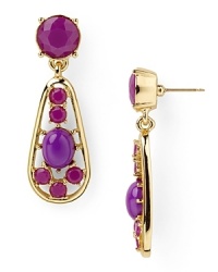 Be inspired by kate spade new york's decadent details. Crafted in 12-karat gold plate with inset stones, this pair of earrings is a pretty way to wear paisley.