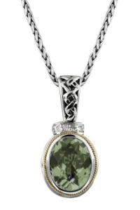 Effy Jewlery Balissima Green Amethyst Diamond Pendant, 5.18 TCW