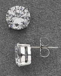 Nadri's simple cubic zirconia studs boast bold sparkle.