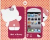 Premium Hello Kitty Silicone Case for iPhone 4/4S - Hotpink