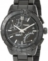 Timex Men's T2N500 Intelligent Quartz SL Series Fly-Back Chronograph Black IP Bracelet Watch