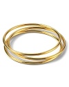 Three's a charm! Lauren Ralph Lauren's gold bangles make any look runway-ready.