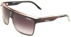 Carrera 22/S Shield Sunglasses,Shiny Black/black Frame/Dark Grey Gradient Lens,One Size