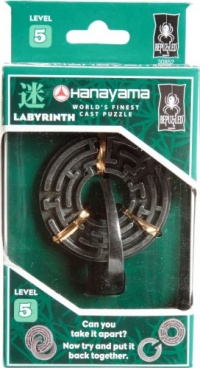 BePuzzled Hanayama Cast Metal Brainteaser Puzzles - Hanayama Labyrinth Puzzle (Level 5)