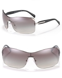 Shield sunglasses are a must-have this season and Prada has created the perfect pair featuring stylish gradient lenses.