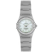 Omega Women's 1466.71.00 Constellation Quartz Mini Diamond Bezel Watch