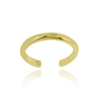 18K Gold over Sterling Silver Polished Toe Ring