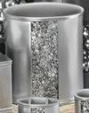 Popular Bath Sinatra Silver Waste Basket