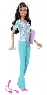 Barbie I Can Be... Nurse African-American Doll - New 2012 Version