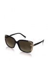 Fendi Women's 5225 Sunglasses, Black/Brown, One Size