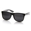 Designer Inspired Basic Shape Super Wayfarer Sunglasses (Matte Black)