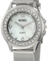 XOXO Women's XO5550 Silver-Tone Mesh Bracelet Rhinestones Accent Watch