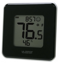 La Crosse Technology 302-604B Black Indoor Digital Thermometer & Hygrometer Station with MIN/MAX records & Comfort level icon