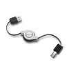 Belkin Retractable Hi-Speed USB 2.0 Cable, A/B, 2.6 feet