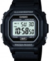 Casio Men's F108WH Illuminator Collection Black Resin Strap Digital Watch