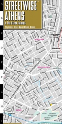 Streetwise Athens Map - Laminated City Center Street Map of Athens, Greece - Folding pocket size travel map with metro map