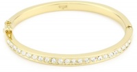 Carolee Gold Metalist Gold-Tone Crystal Teardrop Bracelet