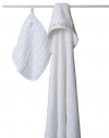 aden + anais Towel with Muslin Washcloth Set - White