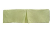 American Baby Company Heavenly Soft Minky Dot Portable/Mini Tailored Crib Skirt, Celery