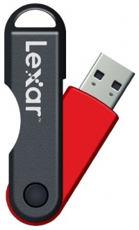 Lexar JumpDrive TwistTurn 4GB USB Flash Drive LJDTT4GBASBNA (Red)