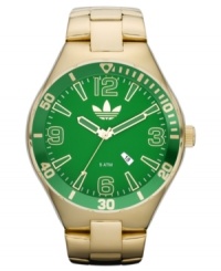 Green means go! Get a head start with this sporty yet sophisticated unisex watch from adidas.