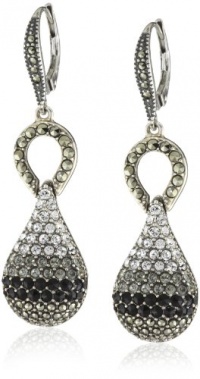 Judith Jack Graduate Sterling Silver Ombre Tear Drop Earrings