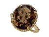 Genuine Smoky Quartz Ring by Effy Collection® in 14 kt Yellow Gold Size 6