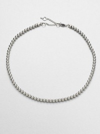 From the Modern Classics Collection. This shining strand of silvery beads couldn't be simpler and couldn't be more elegant.SilvertoneLength, about 16Lobster claspImported