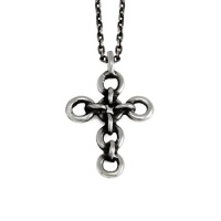 Pennyroyal Studio Chainmaille Cross Pendant Necklace - Sterling Silver