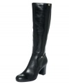 Fall in love with the sleek style--and walkable heel--of Jones New York's Haben tall dress boots.