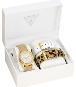 Feminine mystique you will love to mix and match: a watch set from GUESS.